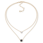 DKNY<sup>®</sup> Double Pendant Necklace Gold